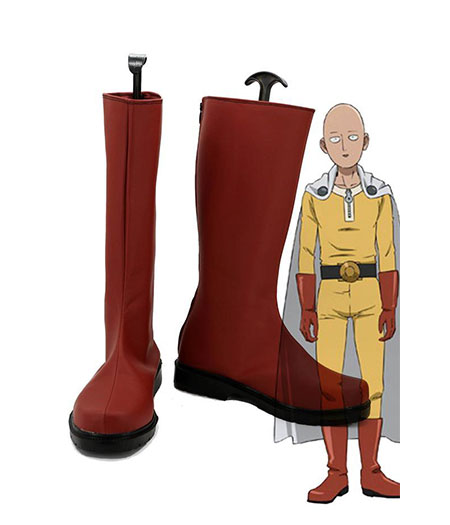 One Punch Man : Saitama Haute Qualité Rouge Boots Cosplay